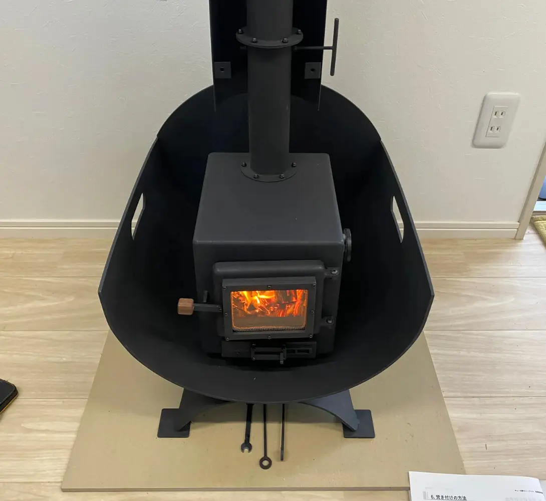 小型クッキングミニ薪ストーブ