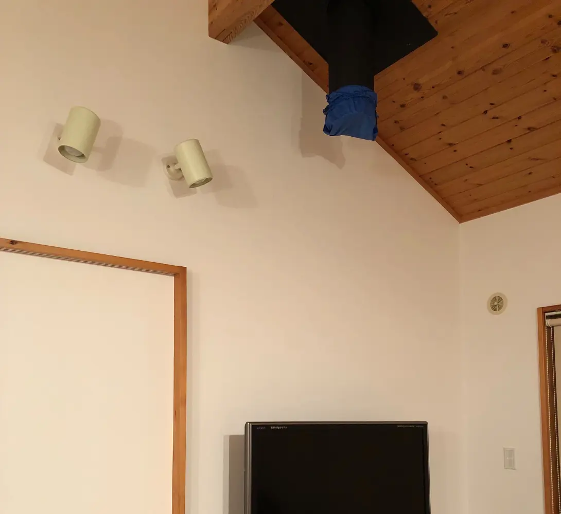 煙突施工の様子