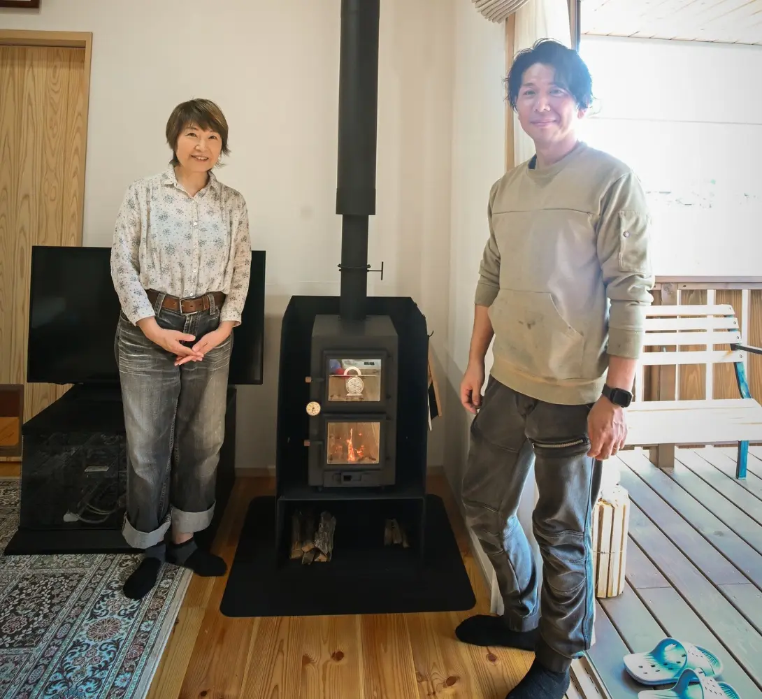 A様と代表佐藤とDC-CMのスリーショット